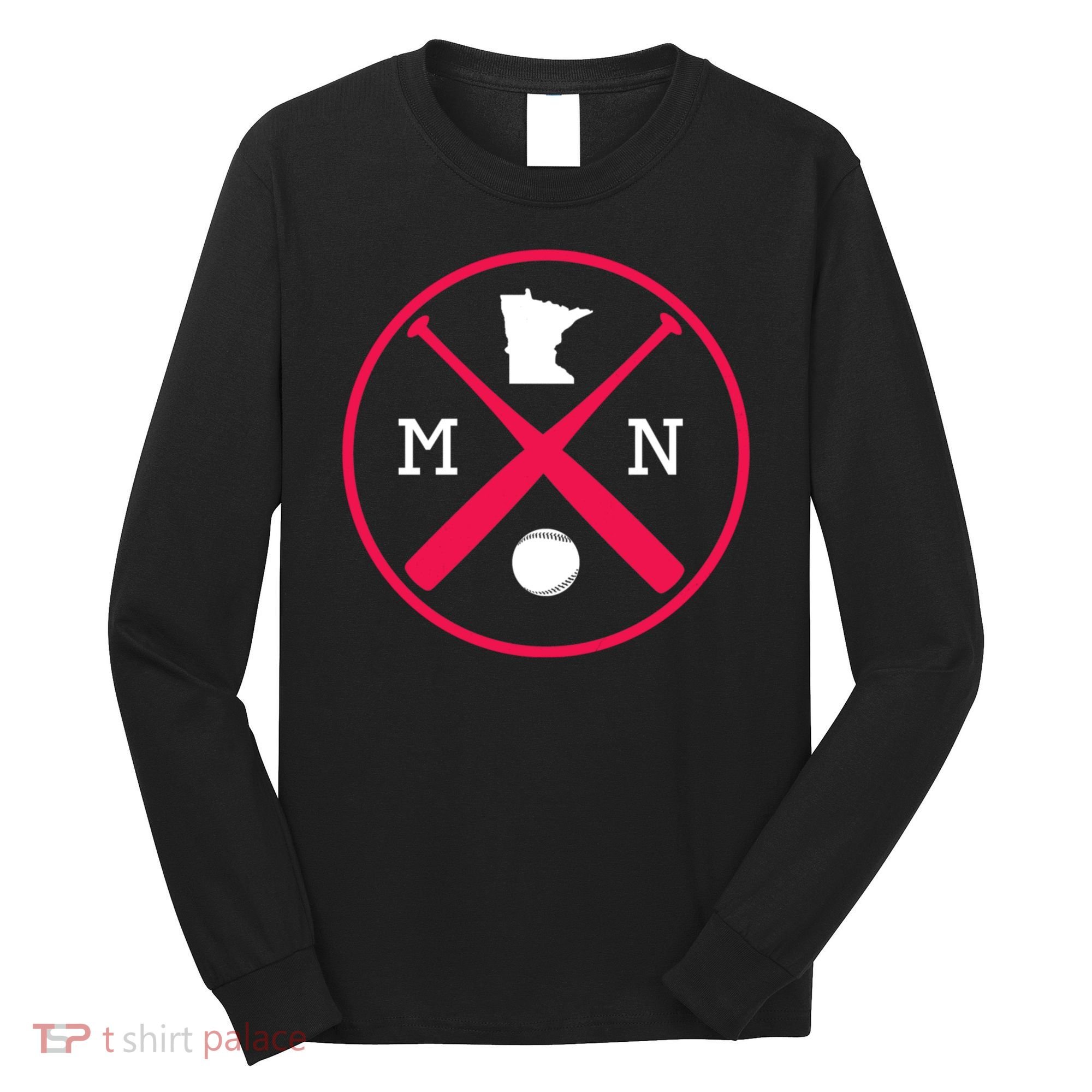 Minnesota Baseball Bats Team Long Sleeve Shirt