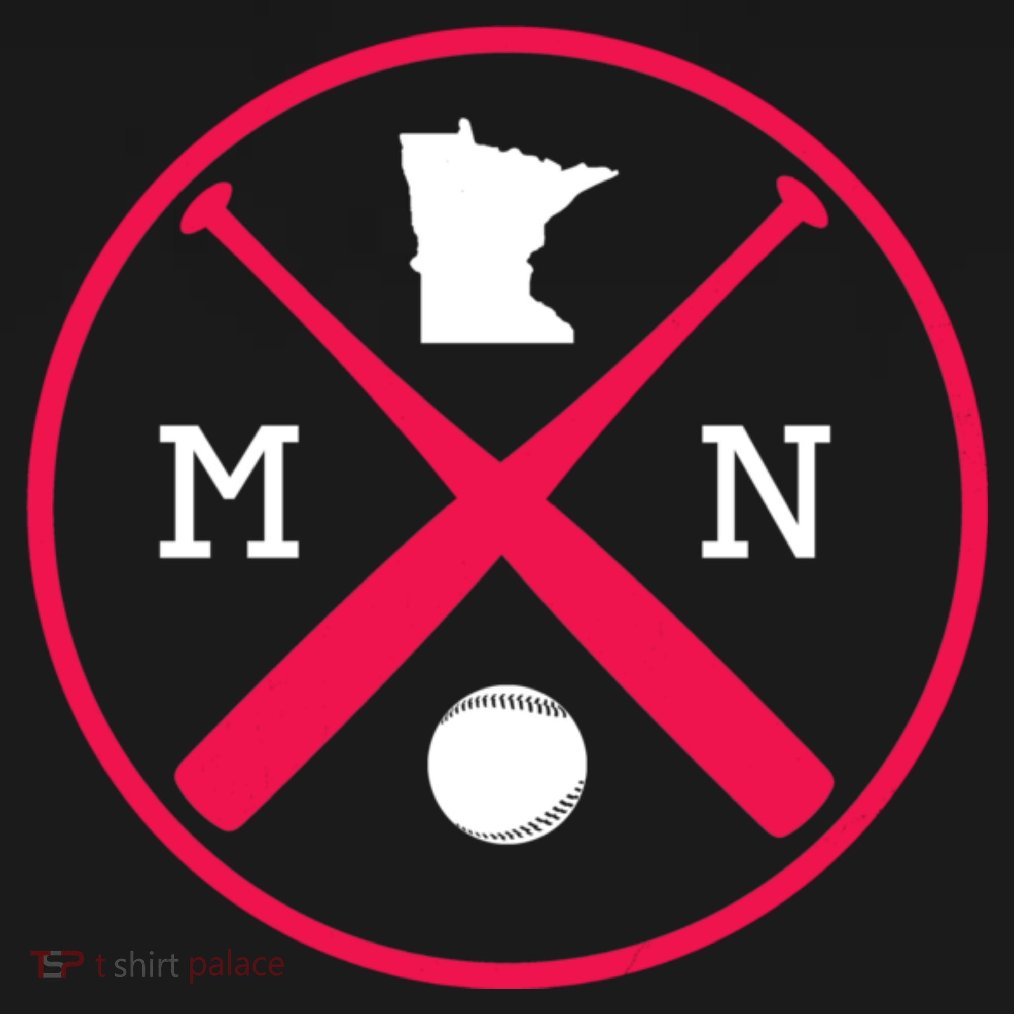 Minnesota Baseball Bats Team Button