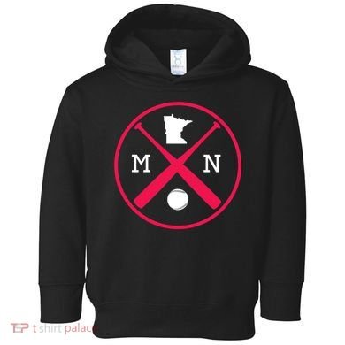 Minnesota Baseball Bats Team Toddler Hoodie