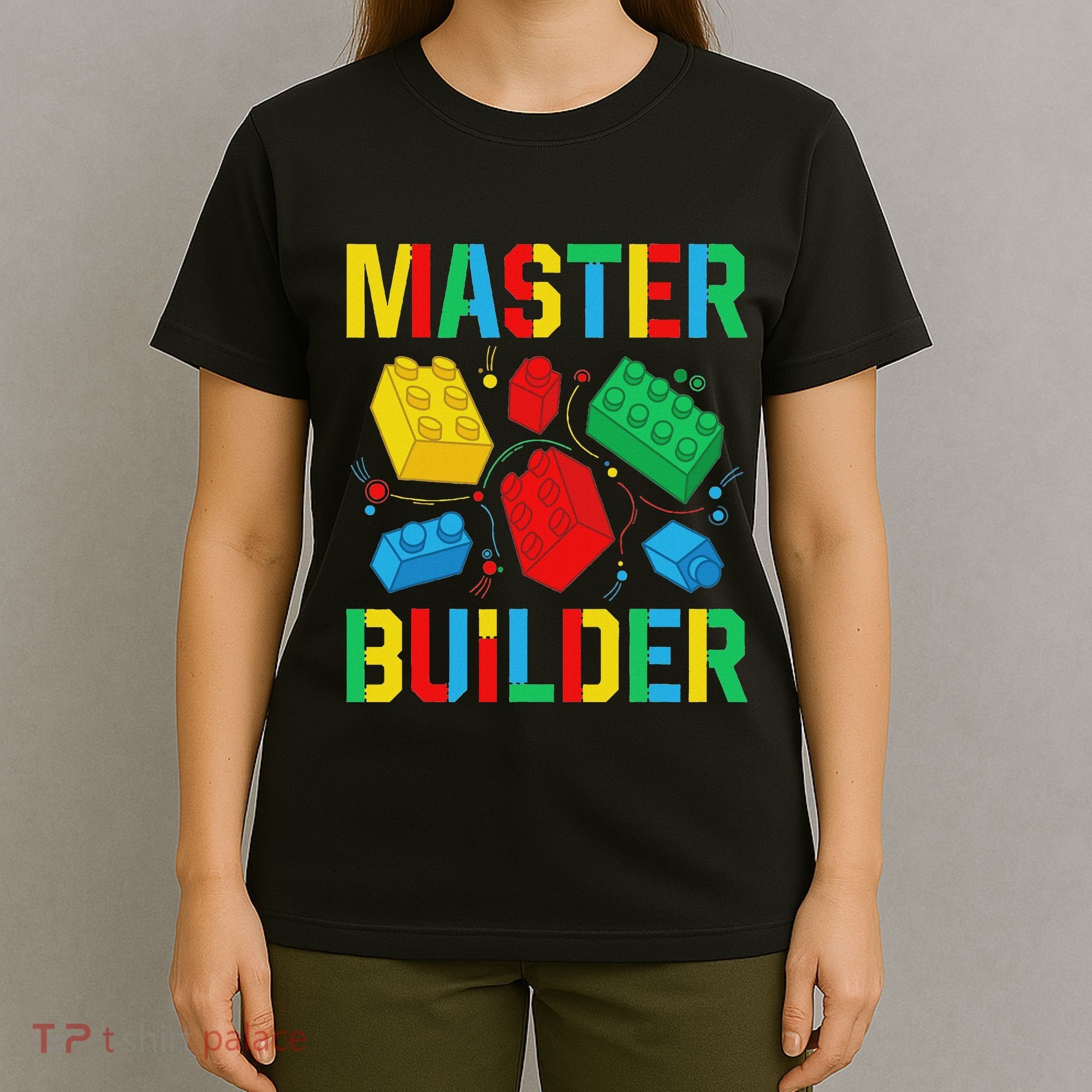 Master Builder Building Blocks Brick Toy Master Builder T-Shirt