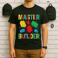 Master Builder Building Blocks Brick Toy Master Builder T-Shirt thumb 6