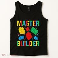 Master Builder Building Blocks Brick Toy Master Builder Tank Top thumb 2