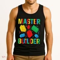 Master Builder Building Blocks Brick Toy Master Builder Tank Top thumb 3