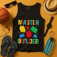 Master Builder Building Blocks Brick Toy Master Builder Tank Top thumb 4