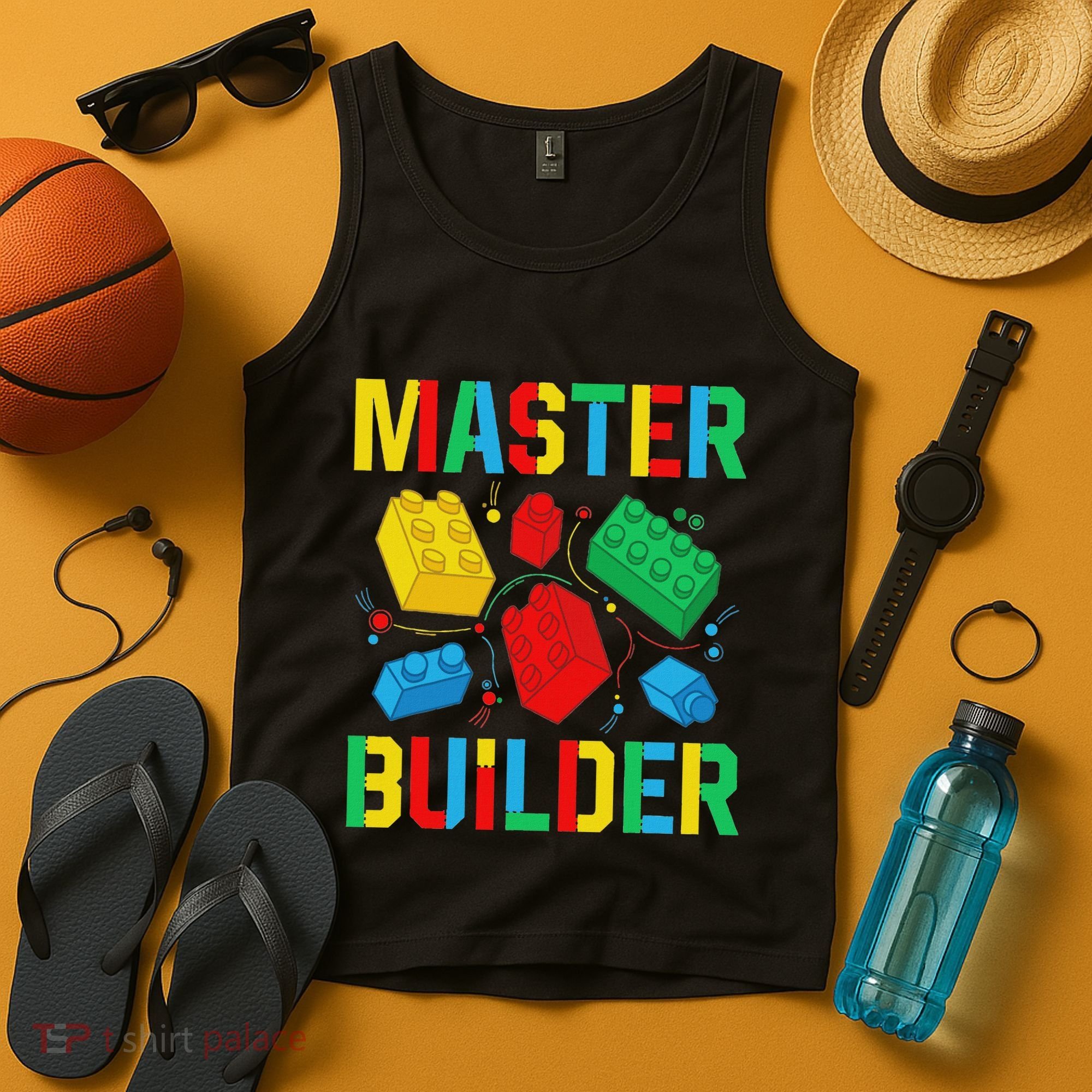 Master Builder Building Blocks Brick Toy Master Builder Tank Top