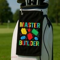 Master Builder Building Blocks Brick Toy Master Builder Golf Towel thumb 2