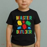 Master Builder Building Blocks Brick Toy Master Builder Toddler T-Shirt thumb 2