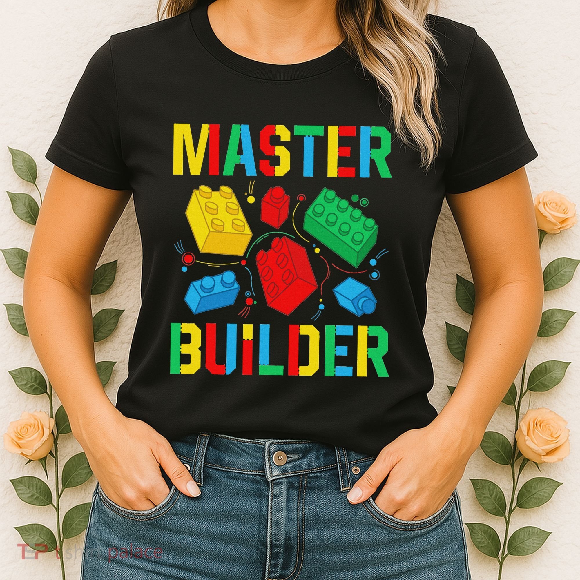 Master Builder Building Blocks Brick Toy Master Builder Women's T-Shirt