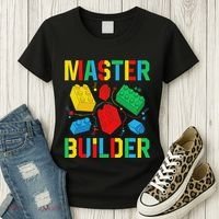 Master Builder Building Blocks Brick Toy Master Builder Women's T-Shirt thumb 3