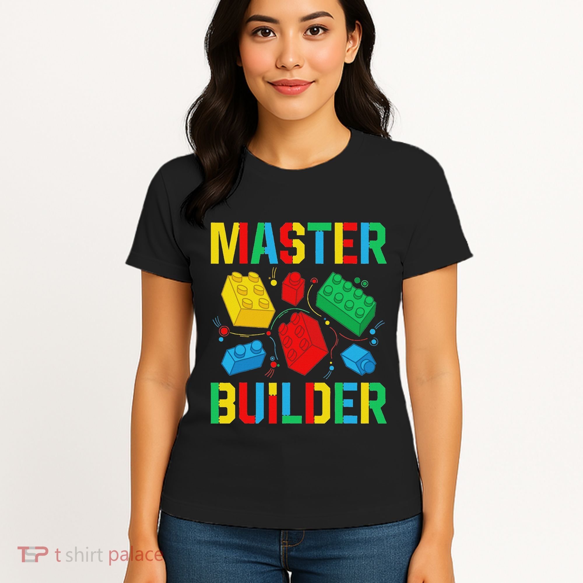 Master Builder Building Blocks Brick Toy Master Builder Women's T-Shirt