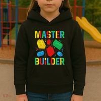 Master Builder Building Blocks Brick Toy Master Builder Kids Hoodie thumb 3