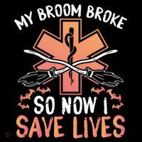 My Broom Broke So Now I Save Lives Emt Halloween Gift Coffee Mug thumb 5