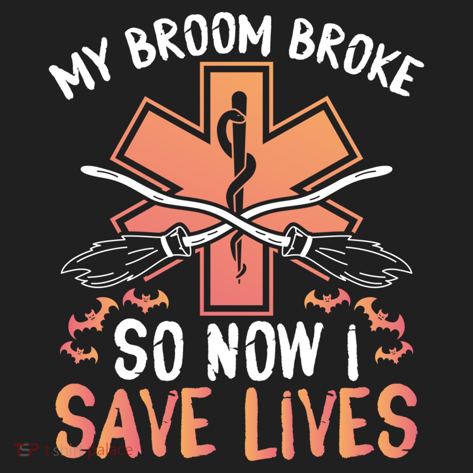 My Broom Broke So Now I Save Lives Emt Halloween Gift Beanie