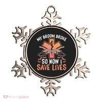 My Broom Broke So Now I Save Lives Emt Halloween Gift Ornament thumb 0
