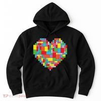 Master Builder Block Brick Building Heart Valentines Day Hoodie thumb 0