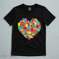Master Builder Block Brick Building Heart Valentines Day T-Shirt thumb 5