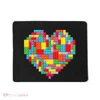 Master Builder Block Brick Building Heart Valentines Day Mousepad thumb 0