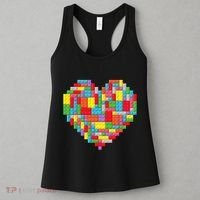 Master Builder Block Brick Building Heart Valentines Day Women's Tank Top thumb 3
