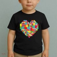Master Builder Block Brick Building Heart Valentines Day Toddler T-Shirt thumb 2
