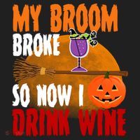 My Broom Broke So Now I Drink Wine Beanie thumb 2