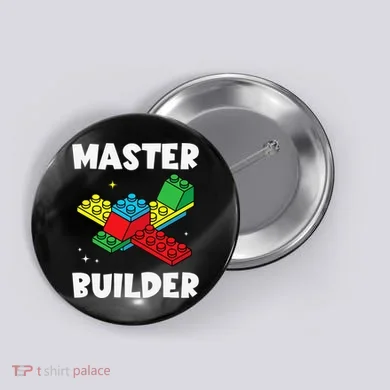 Master Builder Building Blocks Brick Toy Master Builder Button