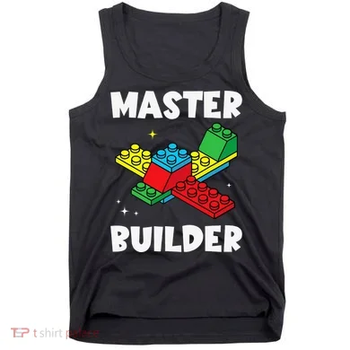 Master Builder Building Blocks Brick Toy Master Builder Tank Top