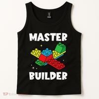 Master Builder Building Blocks Brick Toy Master Builder Tank Top thumb 2