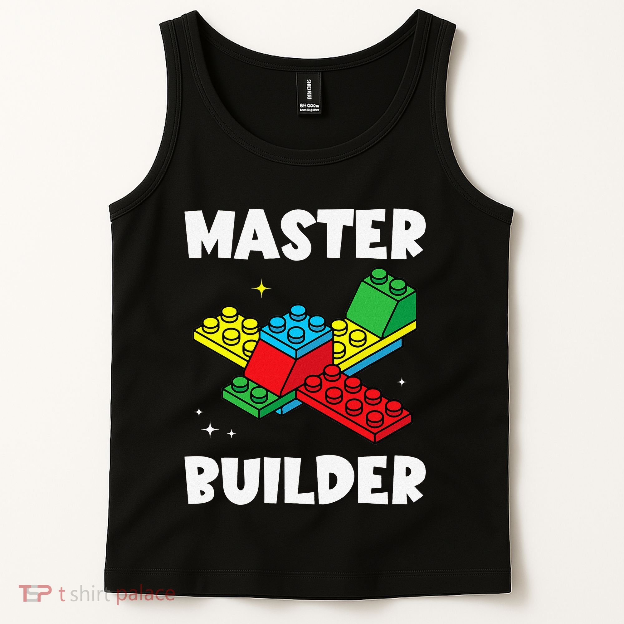 Master Builder Building Blocks Brick Toy Master Builder Tank Top