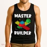 Master Builder Building Blocks Brick Toy Master Builder Tank Top thumb 3