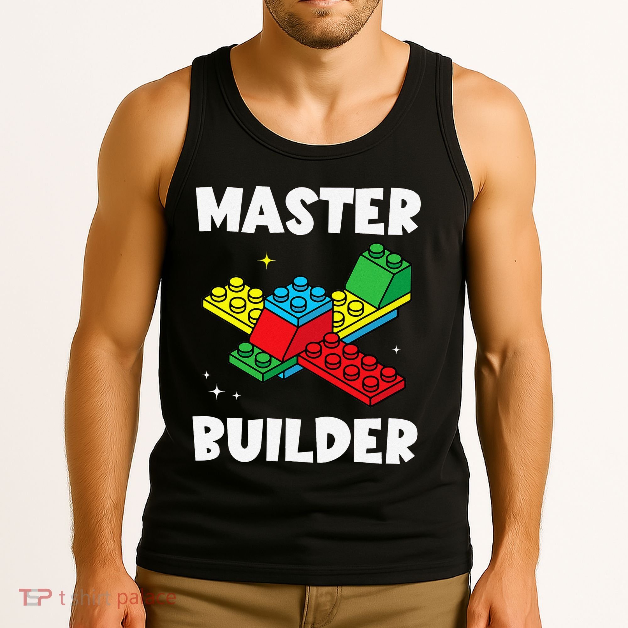 Master Builder Building Blocks Brick Toy Master Builder Tank Top