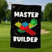 Master Builder Building Blocks Brick Toy Master Builder Golf Towel thumb 1