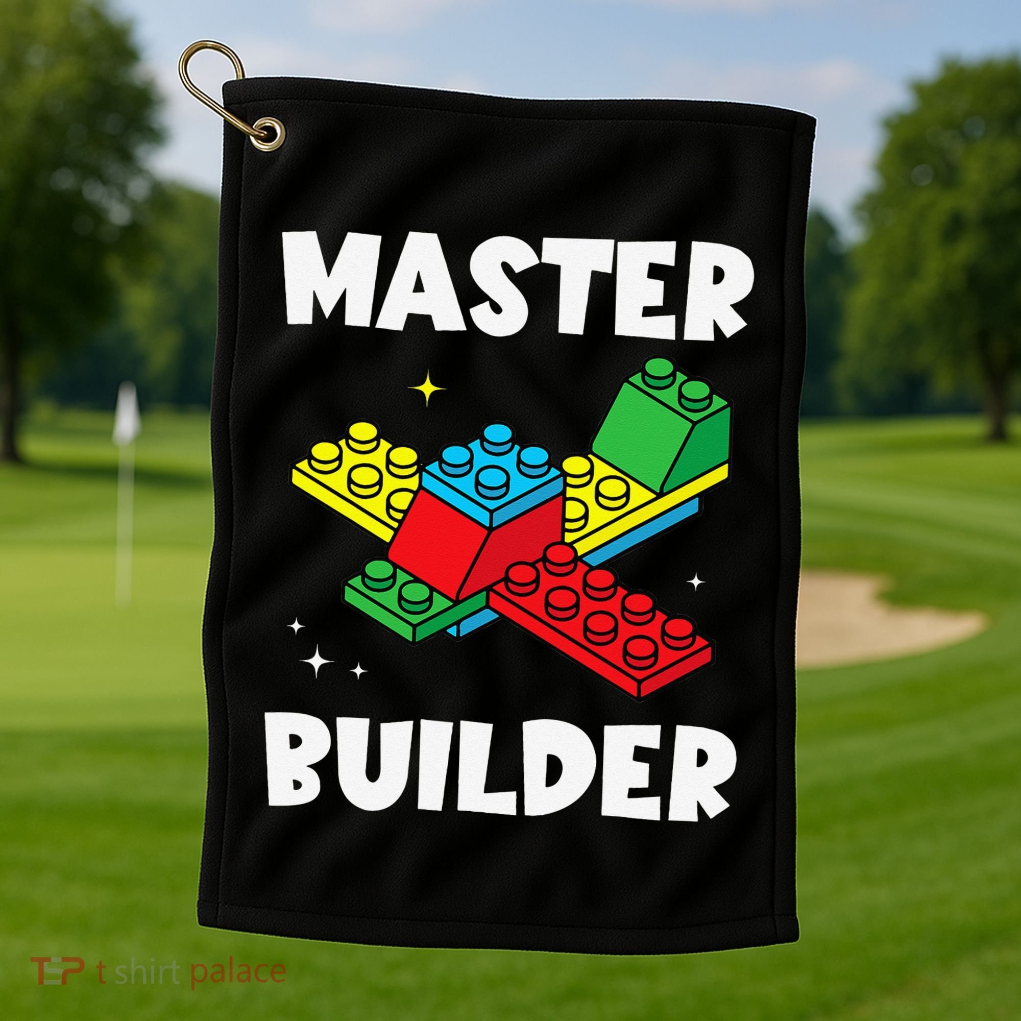 Master Builder Building Blocks Brick Toy Master Builder Golf Towel