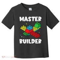 Master Builder Building Blocks Brick Toy Master Builder Toddler T-Shirt thumb 0