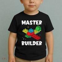 Master Builder Building Blocks Brick Toy Master Builder Toddler T-Shirt thumb 2