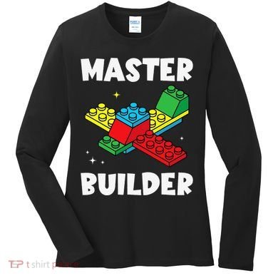 Master Builder Building Blocks Brick Toy Master Builder Women's Long Sleeve Shirt