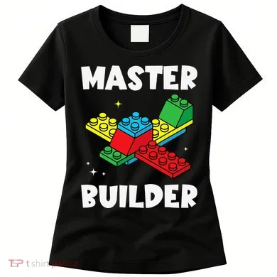Master Builder Building Blocks Brick Toy Master Builder Women's T-Shirt