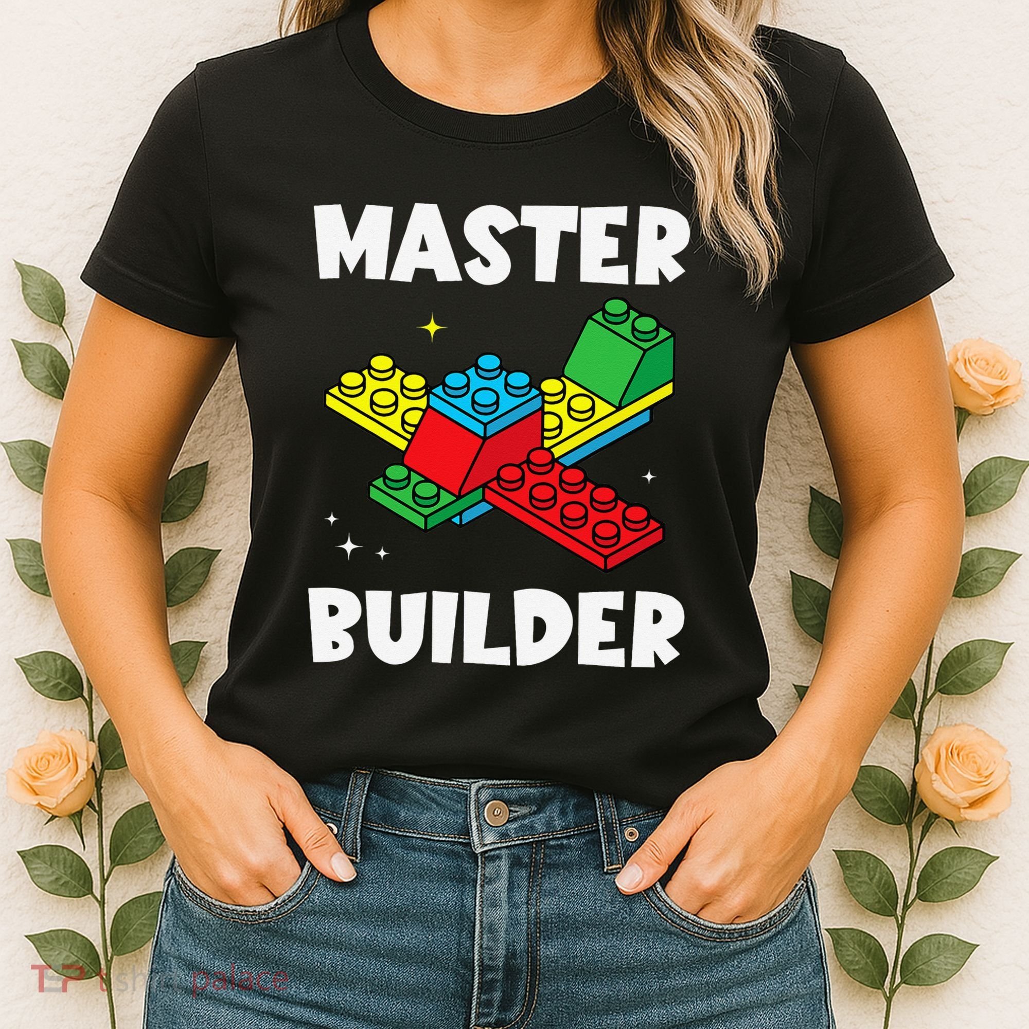 Master Builder Building Blocks Brick Toy Master Builder Women's T-Shirt