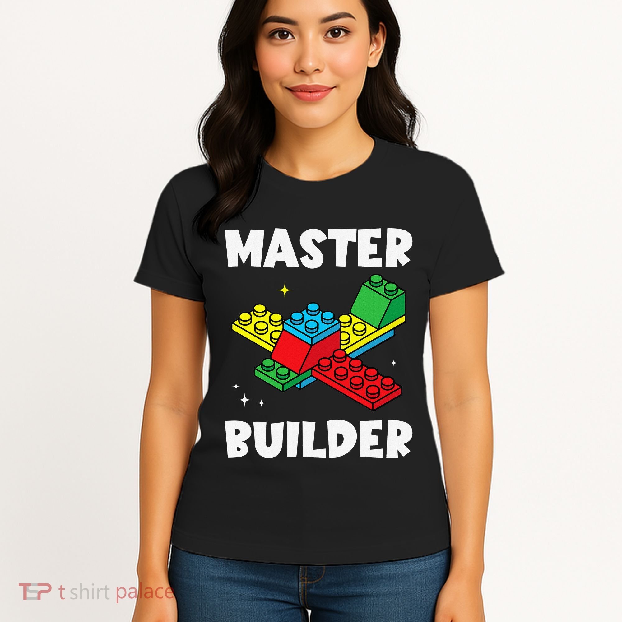 Master Builder Building Blocks Brick Toy Master Builder Women's T-Shirt