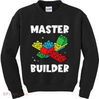 Master Builder Building Blocks Brick Toy Master Builder Kids Sweatshirt thumb 0