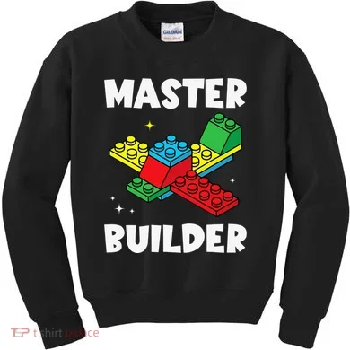 Master Builder Building Blocks Brick Toy Master Builder Kids Sweatshirt