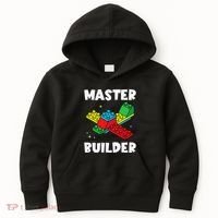 Master Builder Building Blocks Brick Toy Master Builder Kids Hoodie thumb 0