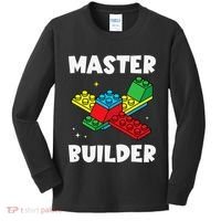 Master Builder Building Blocks Brick Toy Master Builder Kids Long Sleeve Shirt thumb 0