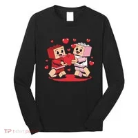 Master Builder Block Brick Building Couple Valentines Day Long Sleeve Shirt thumb 0