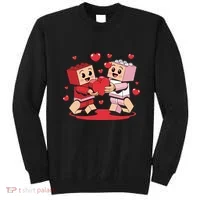 Master Builder Block Brick Building Couple Valentines Day Sweatshirt thumb 0