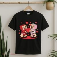 Master Builder Block Brick Building Couple Valentines Day T-Shirt thumb 2