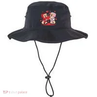 Master Builder Block Brick Building Couple Valentines Day Bucket Hat thumb 0
