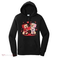 Master Builder Block Brick Building Couple Valentines Day Women's Hoodie thumb 0