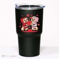 Master Builder Block Brick Building Couple Valentines Day Tumbler thumb 0