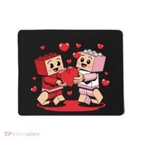 Master Builder Block Brick Building Couple Valentines Day Mousepad thumb 0