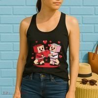 Master Builder Block Brick Building Couple Valentines Day Women's Tank Top thumb 2